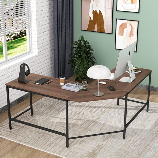 Awonde L Shaped Computer Desk Corner Gaming Desk 57.2"