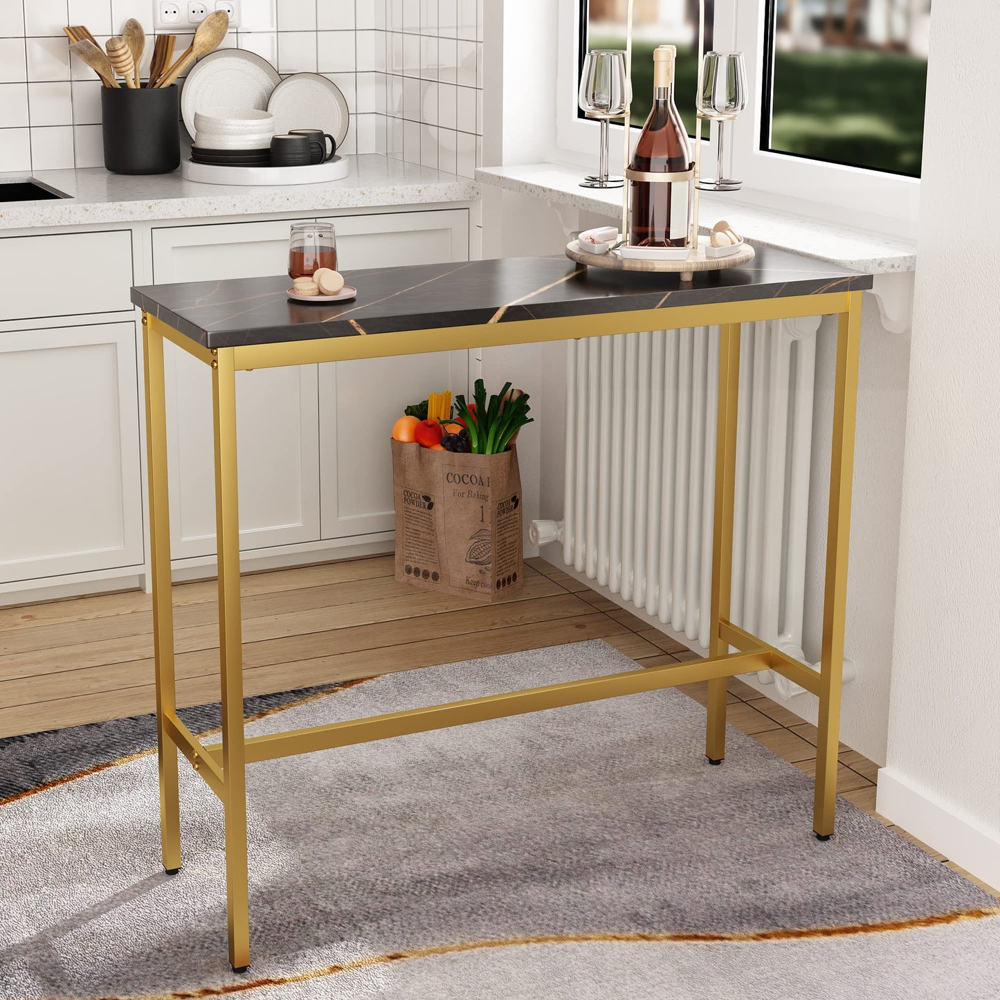Awonde Modern Rectangle Bar Table
