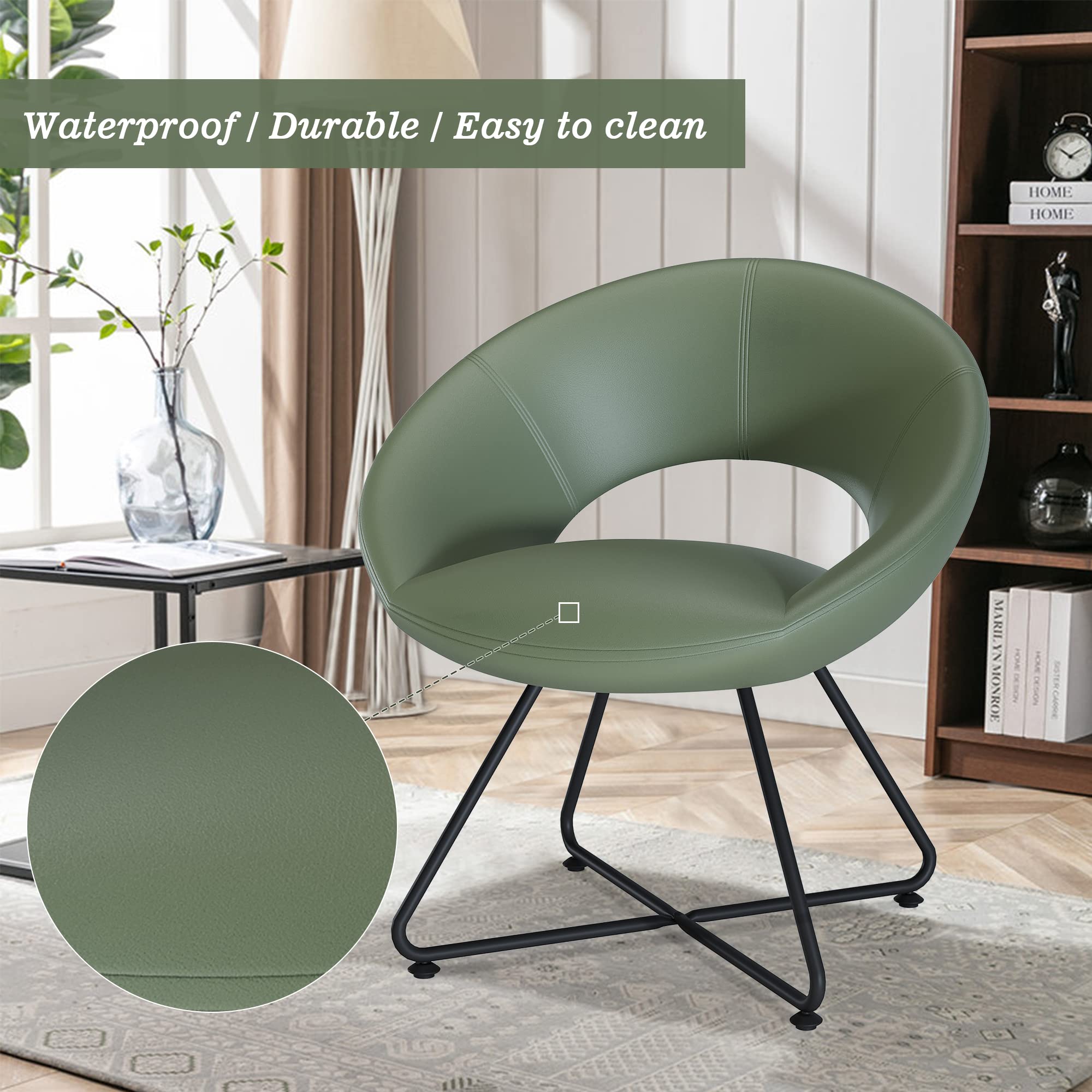 Swivel Accent Chair Modern Upholstered Arm Chairs